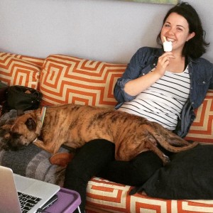 Meet Michelle's rescue dog Taco who is skilled in lounging and opening doors without human help!