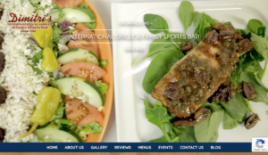 New Website Launch: Dimitri’s International Grille & Family Sports Bar 