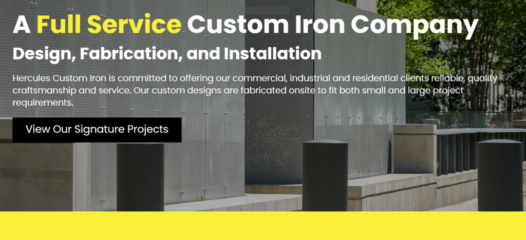 hercules custome iron hercules fence dc va md pa
