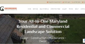 Groundshog Landscaping homepage