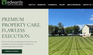 Website Redesign: Edwards Lawn & Landscaping adventure web